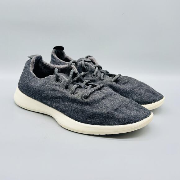 Allbirds Shoes Mens 10 Dark Gray Merino Wool Runners Casual Low Top Sneakers - Picture 2 of 11